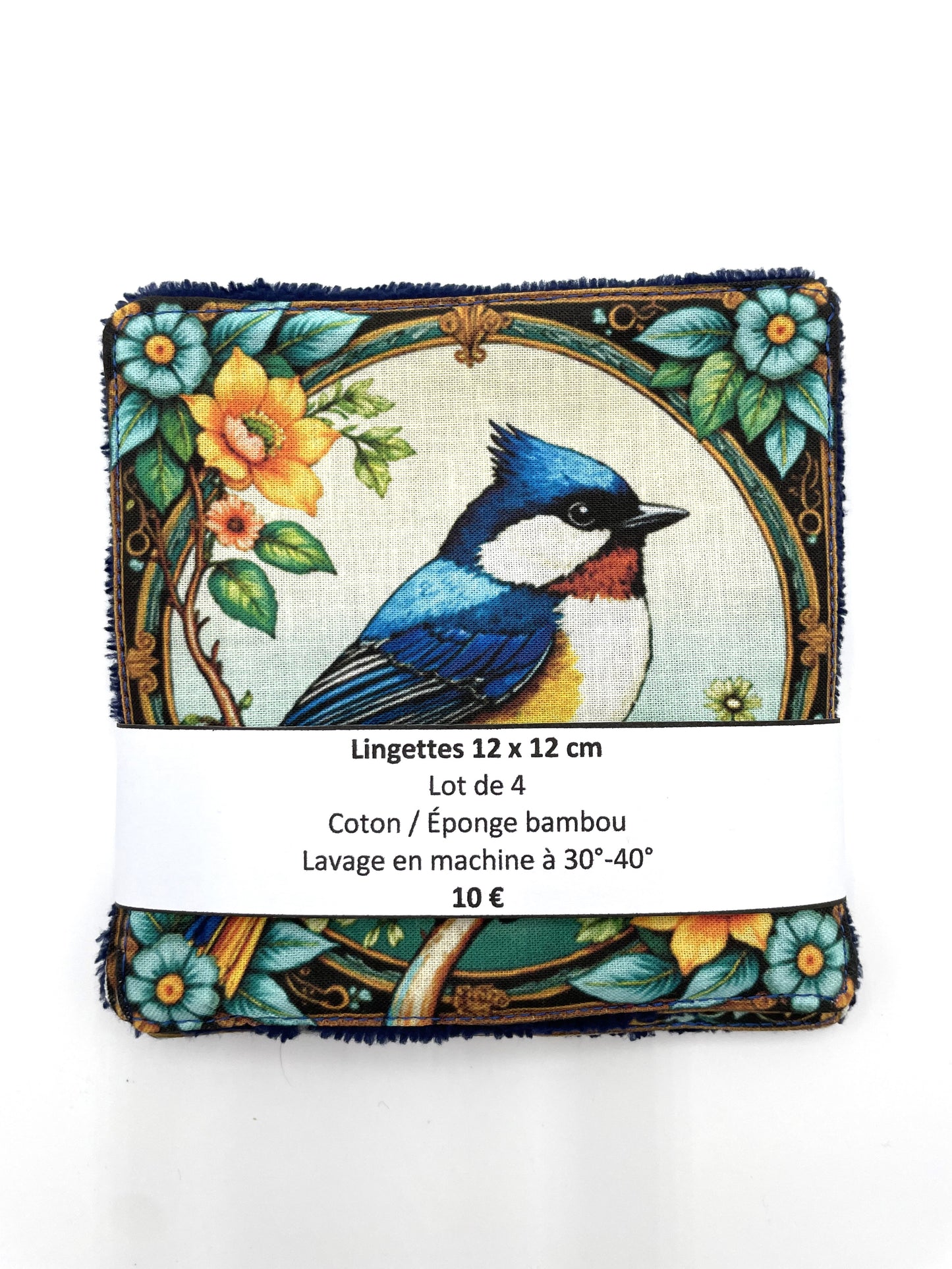 Lot de lingettes - Mésange Marine 1