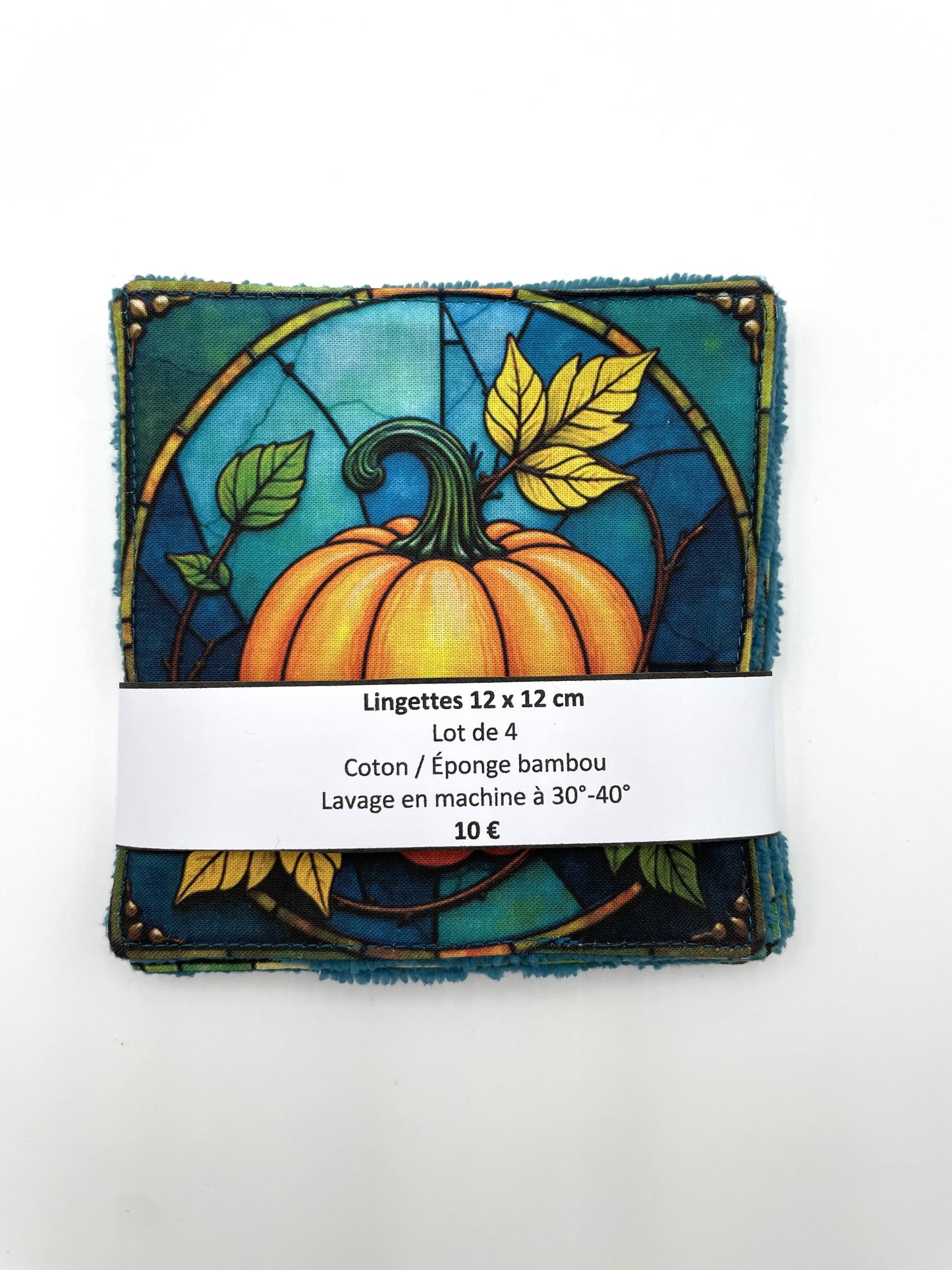 Lot de lingettes - Citrouille Bleu 1