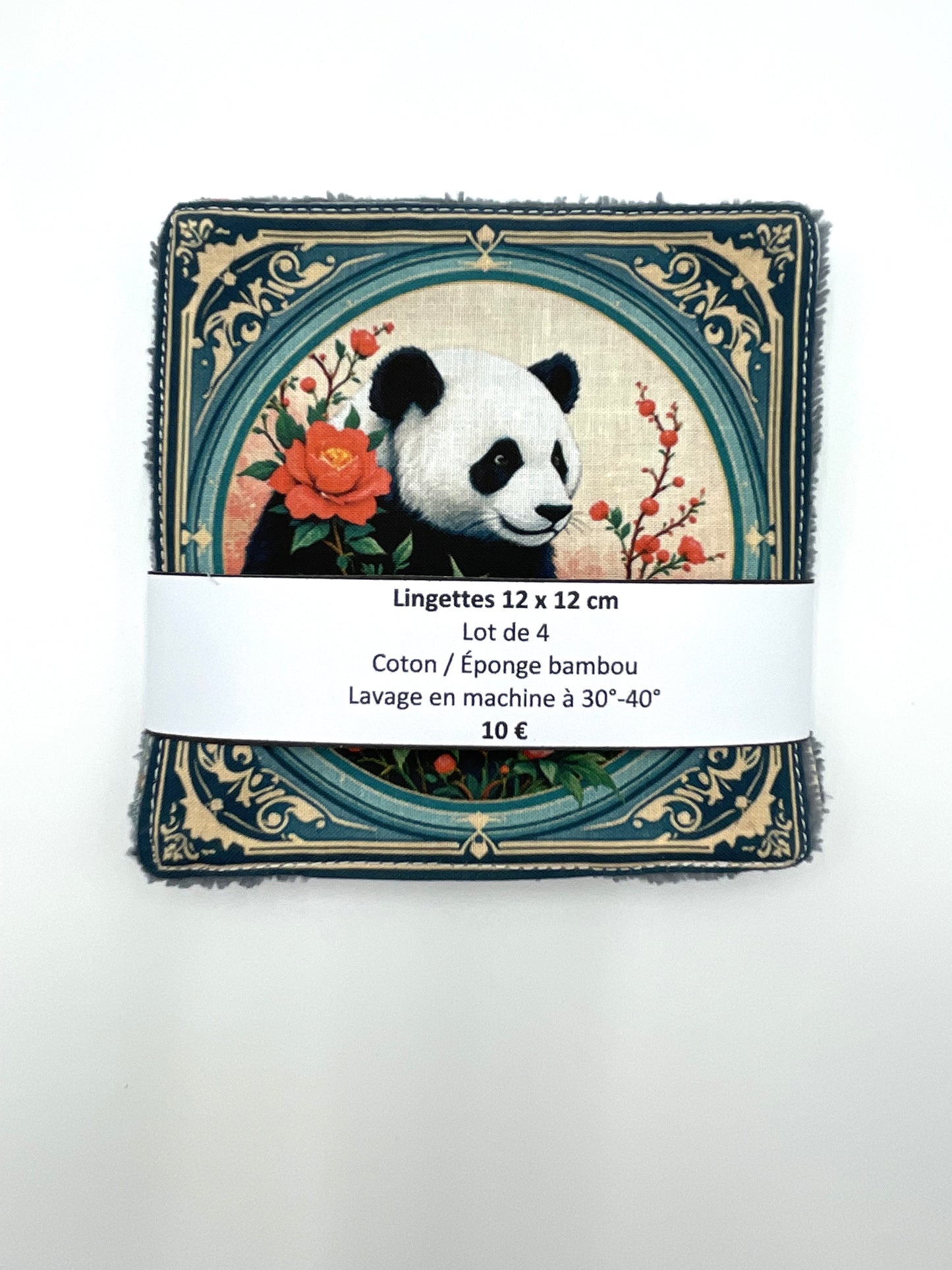 Lot de lingettes - Panda Gris 1