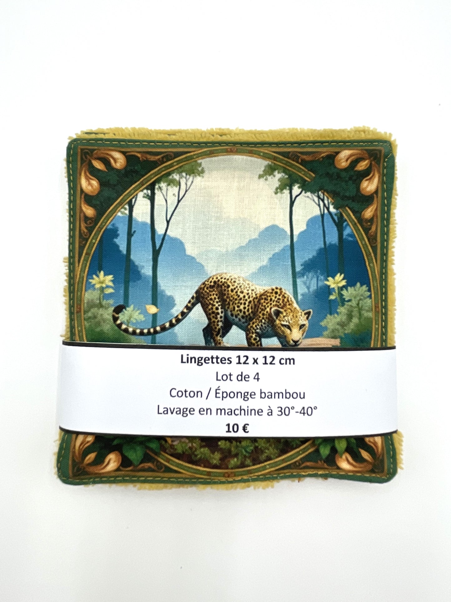 Lot de lingettes - Léopard Jaune 1