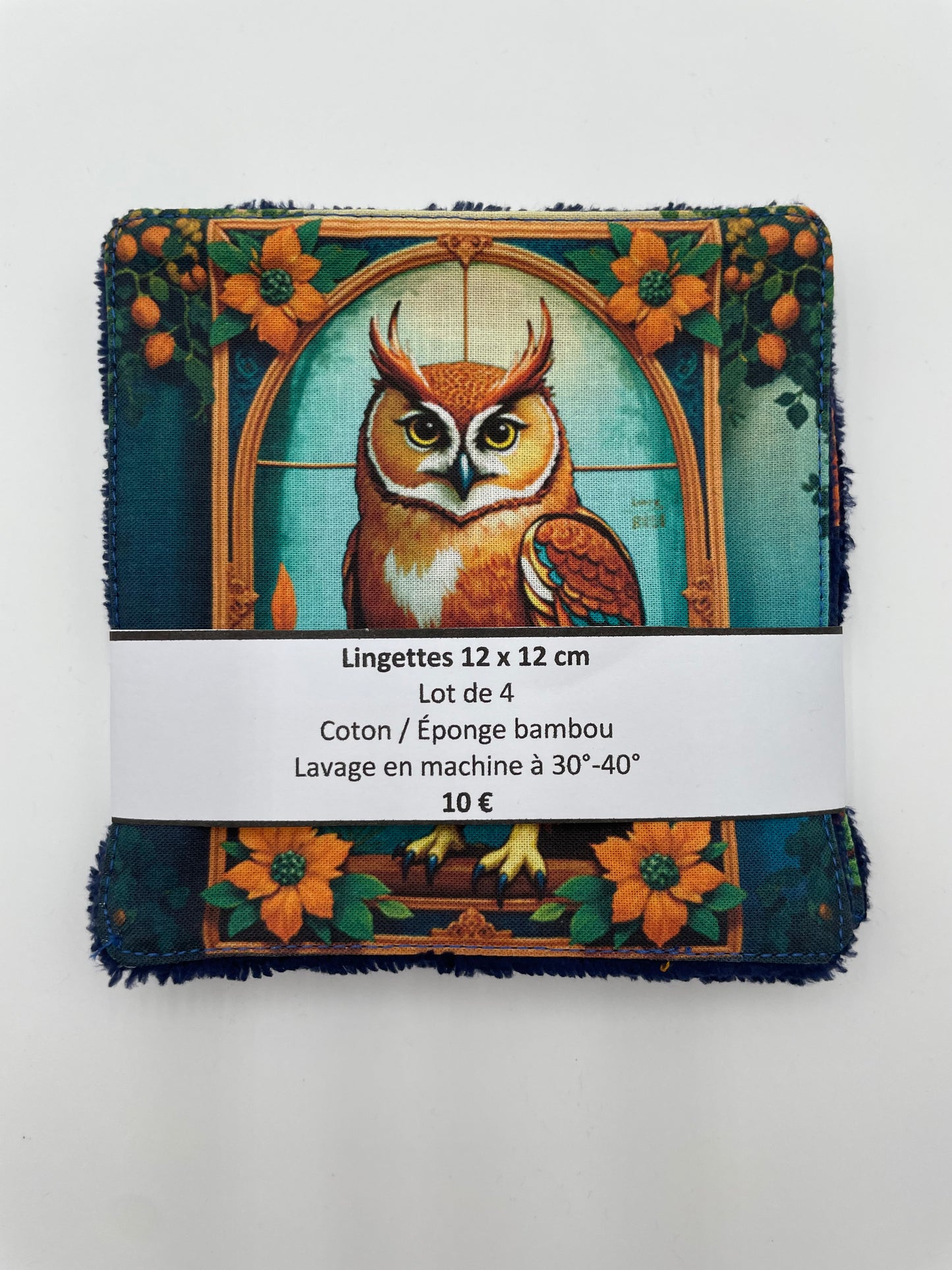Lot de lingettes - Hibou Marine 1