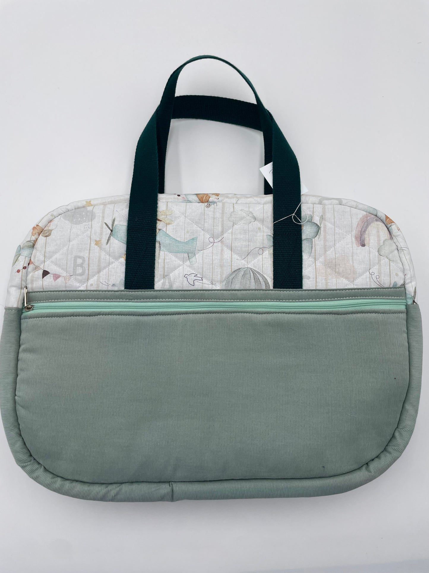 Sac à langer - Menthe et Montgolfière