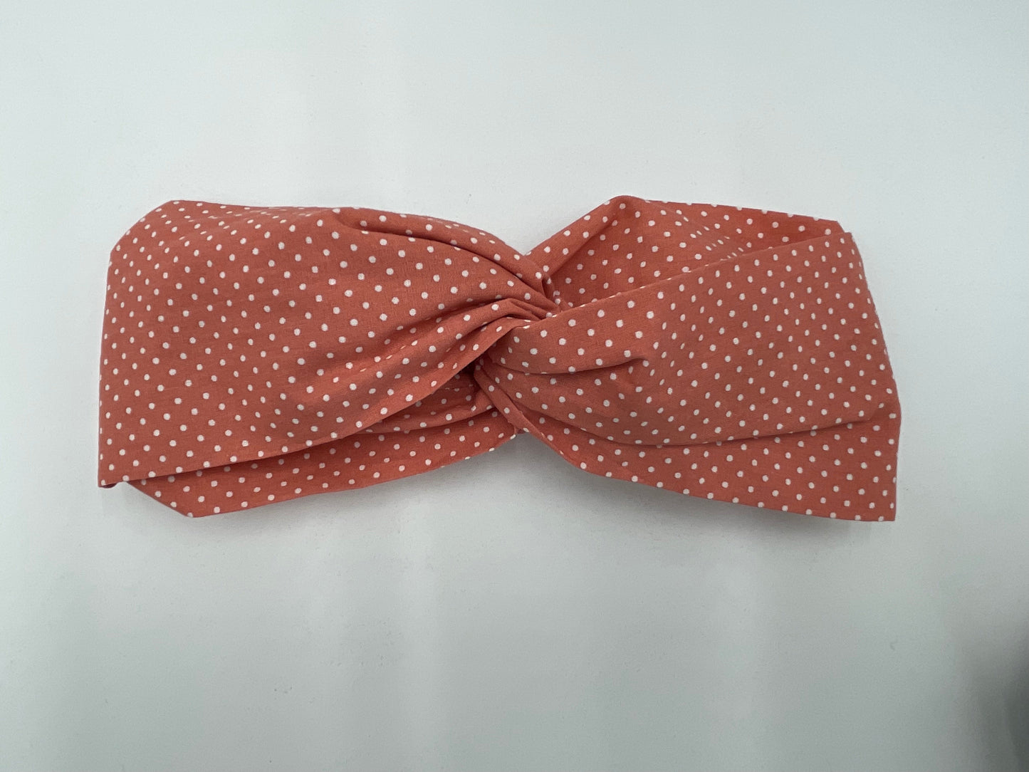 Bandeau turban - Pêche et Pois blancs