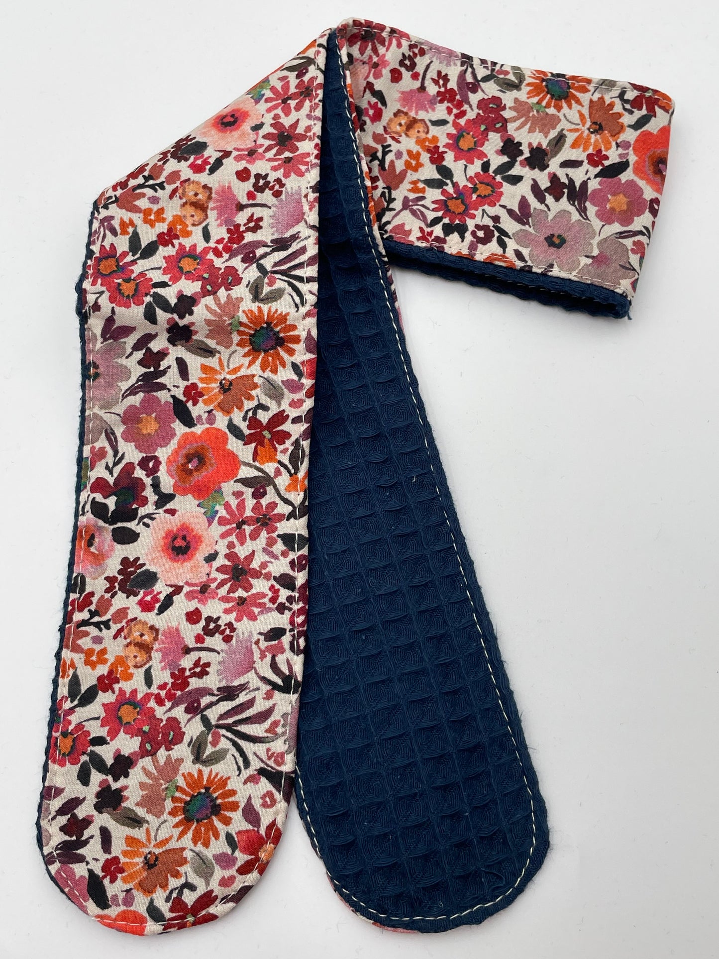 Bandeau de soin - Fleurs orange Eponge marine