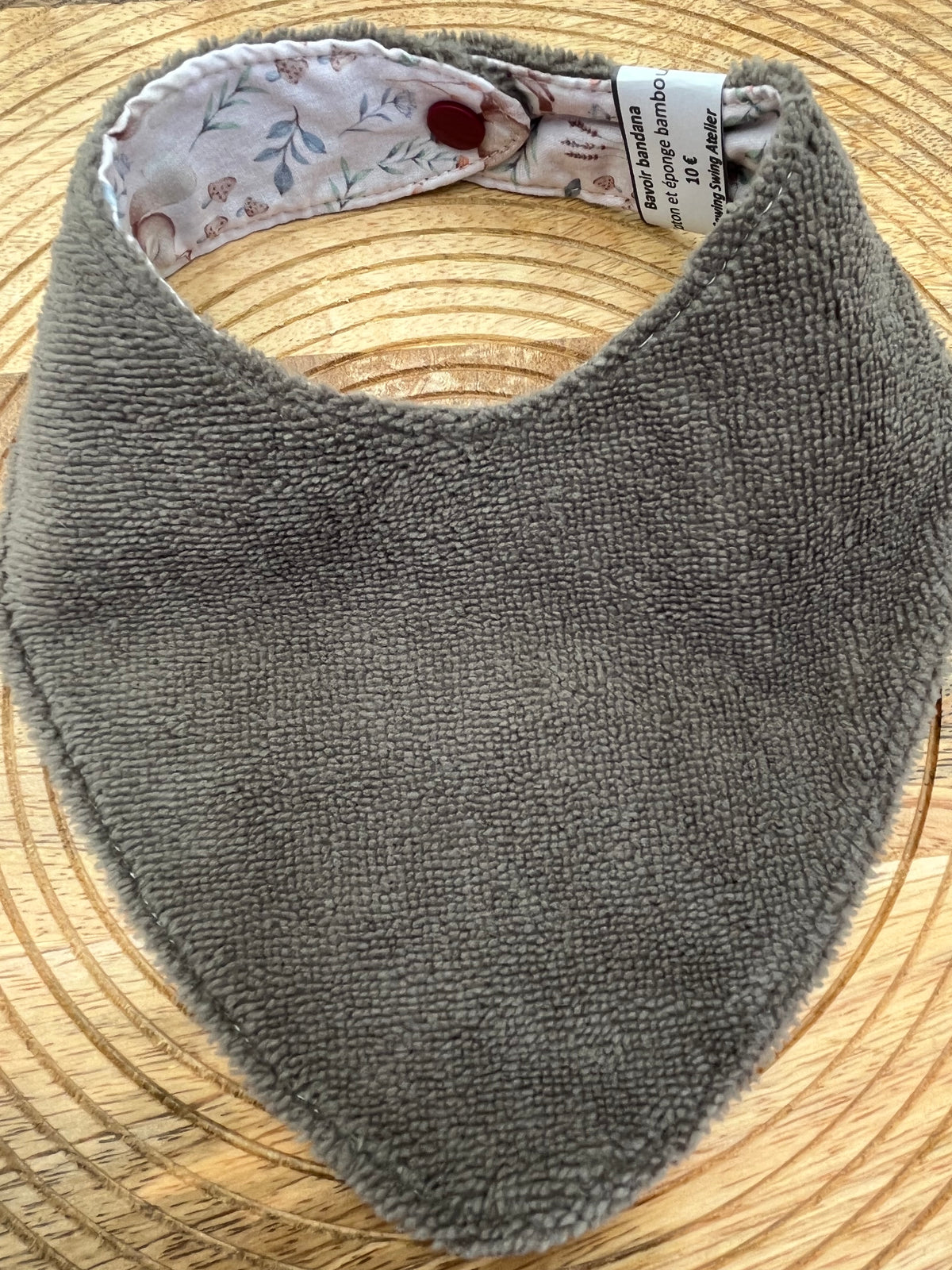 Bavoir Bandana - Animaux Taupe