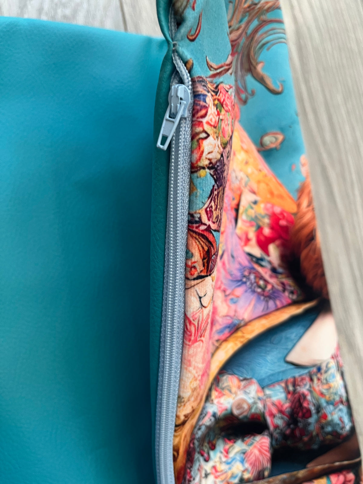 Housse de coussin - Cocker Simili Turquoise