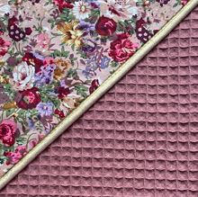 Cape de bain - Fleurs Vieux Rose