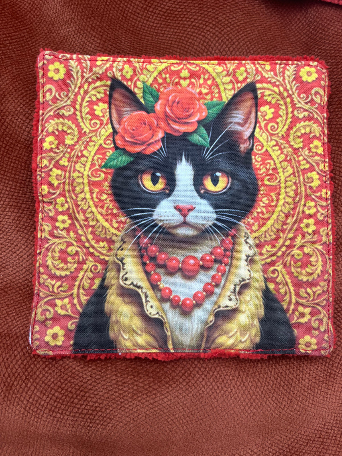 Lot de lingettes - Chat Fleur Rouge 1