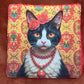 Lot de lingettes - Chat Fleur Rouge 1