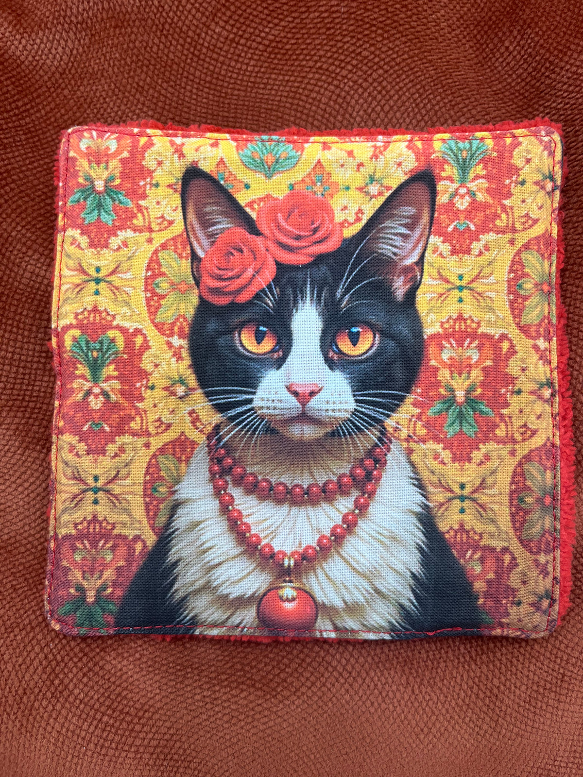 Lot de lingettes - Chat Fleur Rouge 1