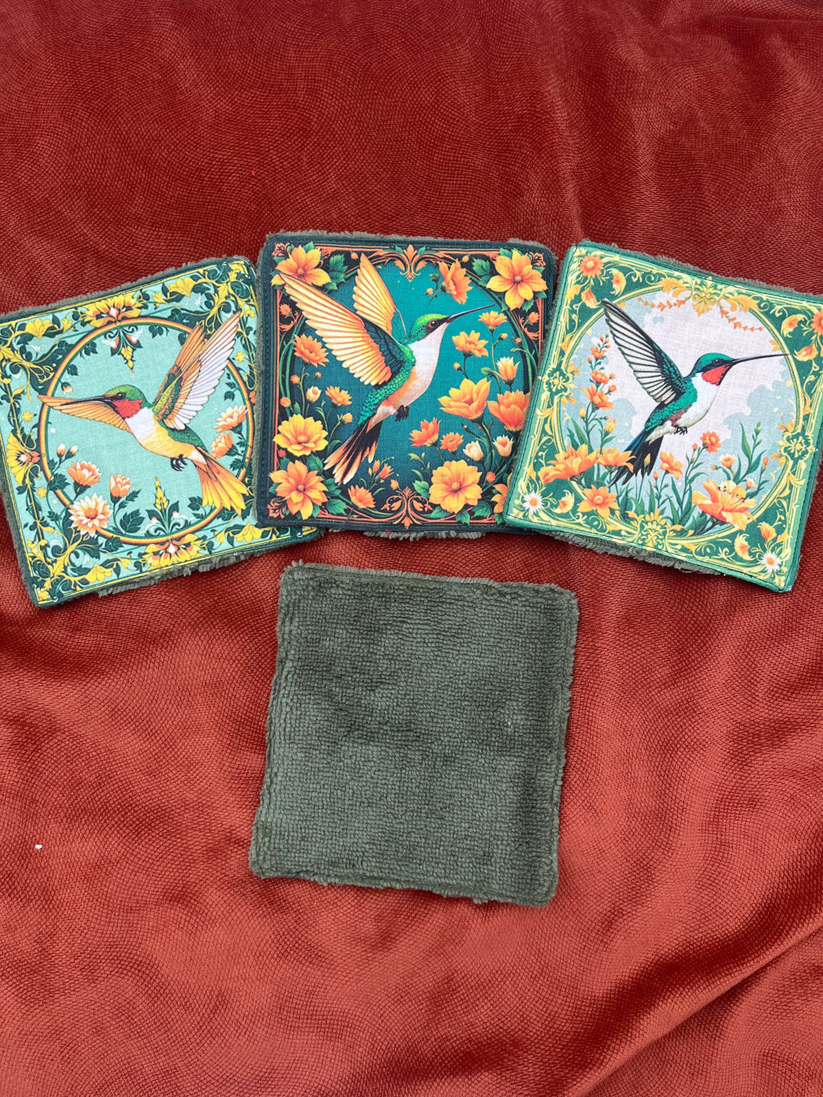 Lot de lingettes - Colibri Kaki 2
