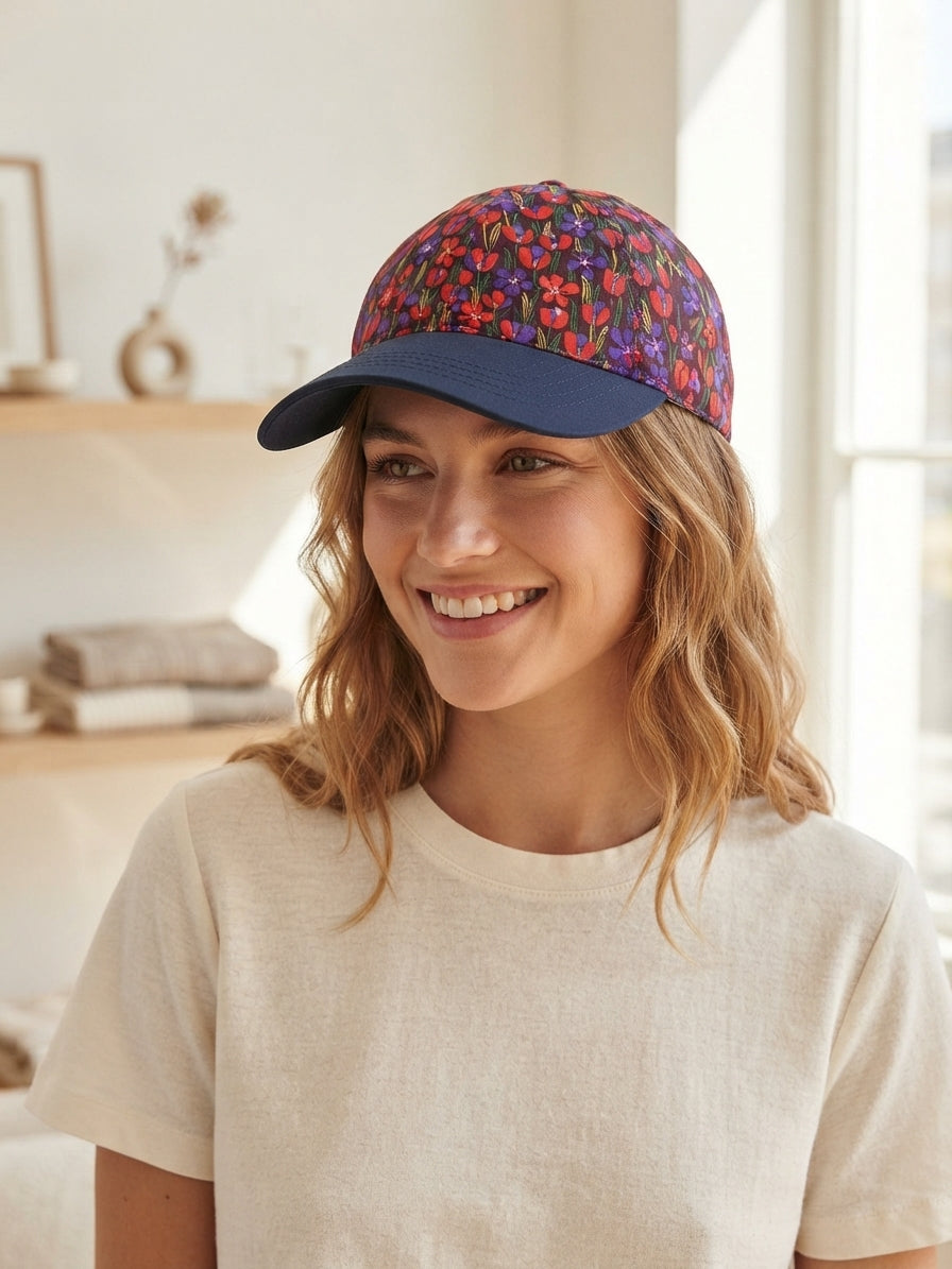 Casquette adulte - Coquelicots