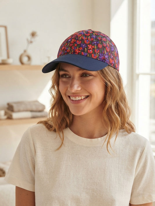 Casquette adulte - Coquelicots