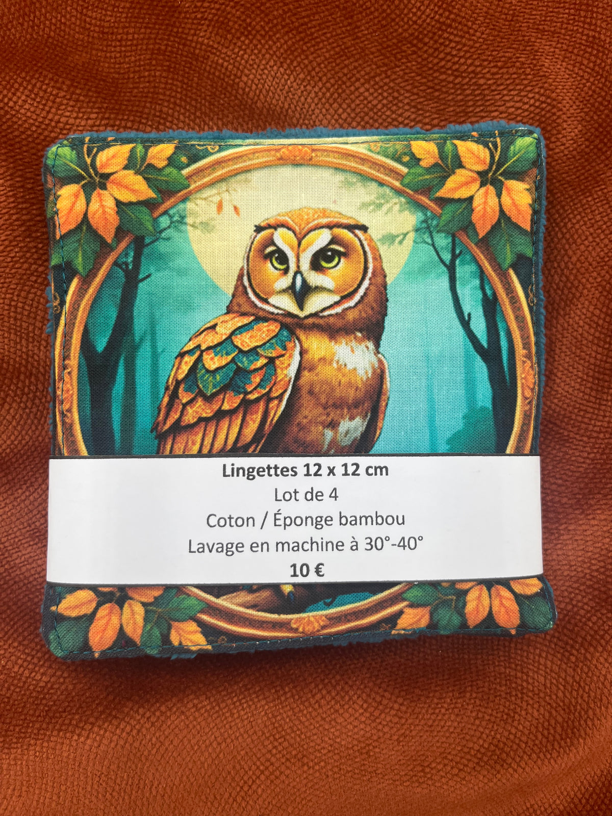 Lot de lingettes - Hibou Bleu 2
