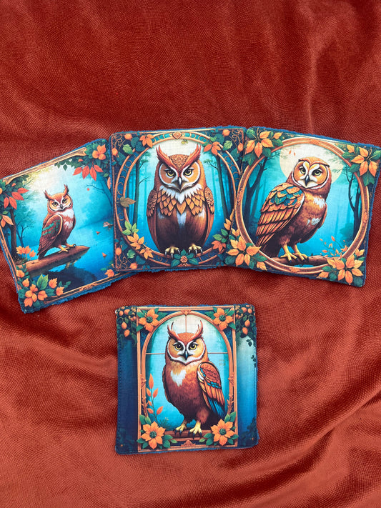 Lot de lingettes - Hibou Bleu 2