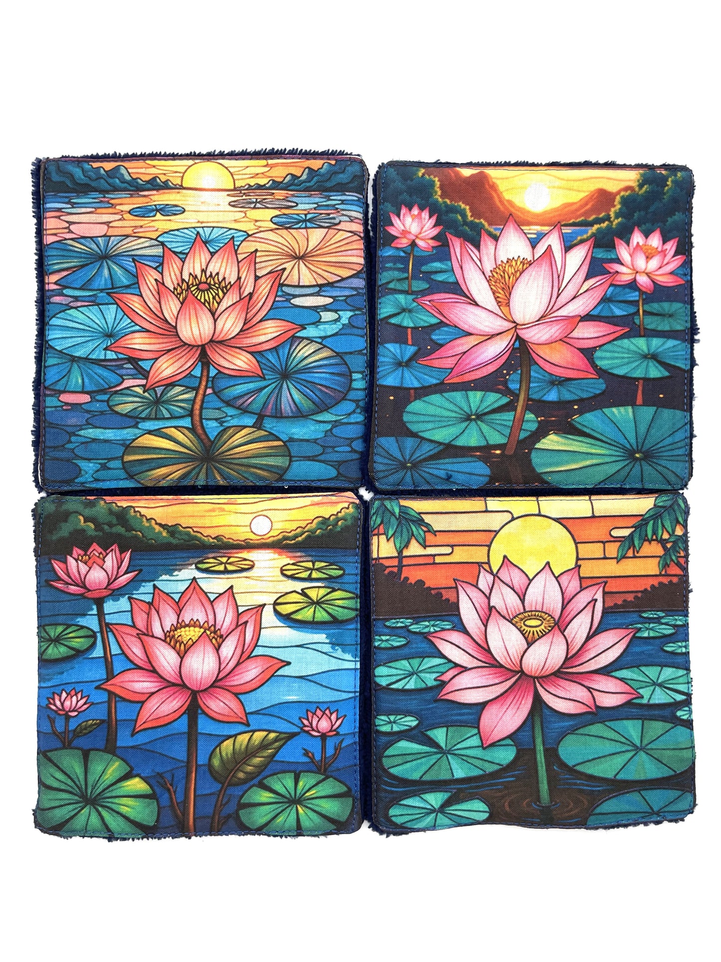 Lot de lingettes - Nénuphar Marine 1