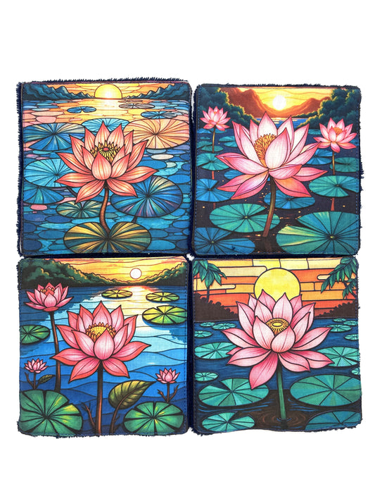 Lot de lingettes - Nénuphar Marine 1