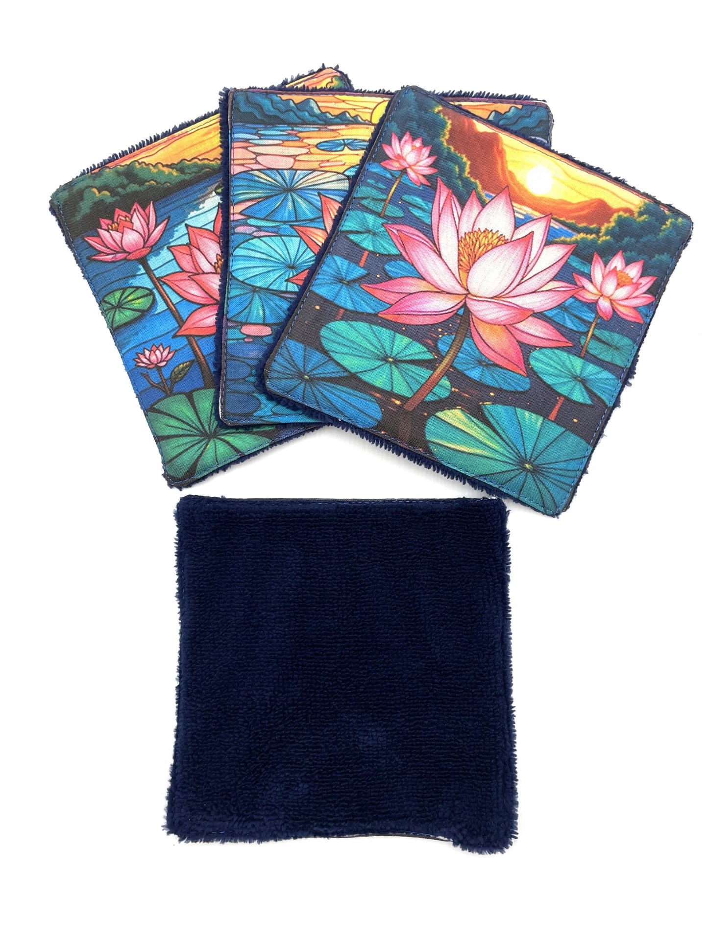 Lot de lingettes - Nénuphar Marine 1