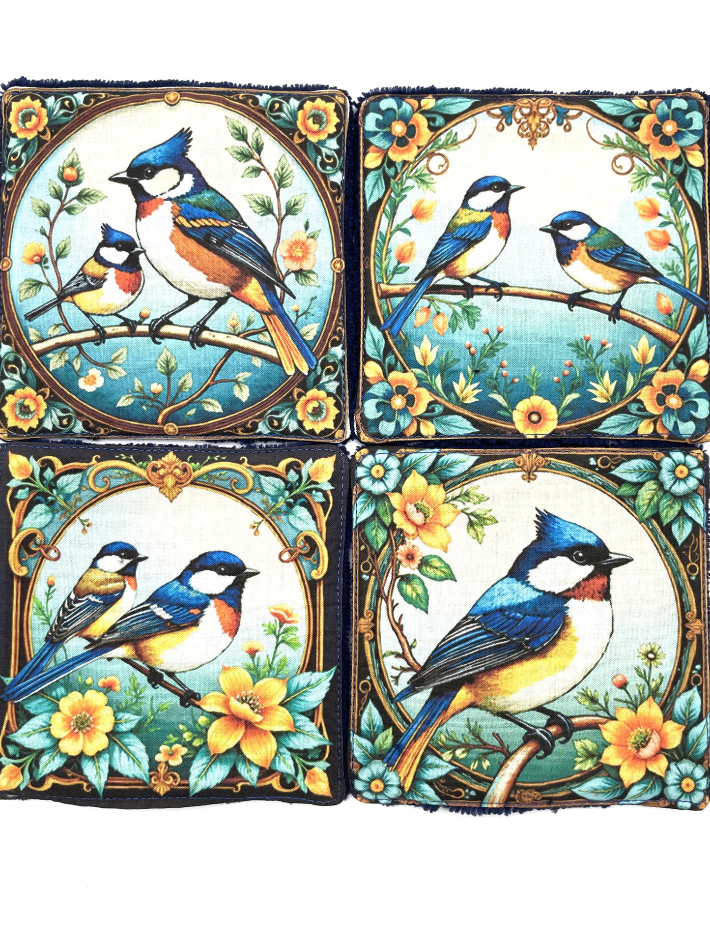 Lot de lingettes - Mésange Marine 1