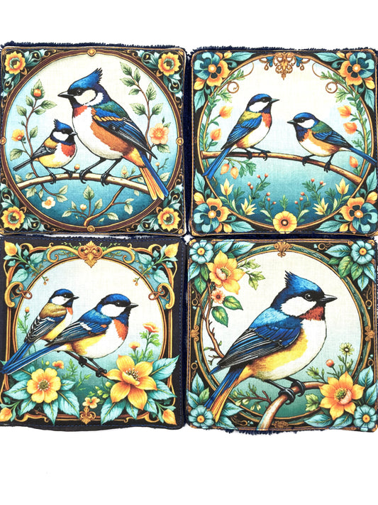 Lot de lingettes - Mésange Marine 1