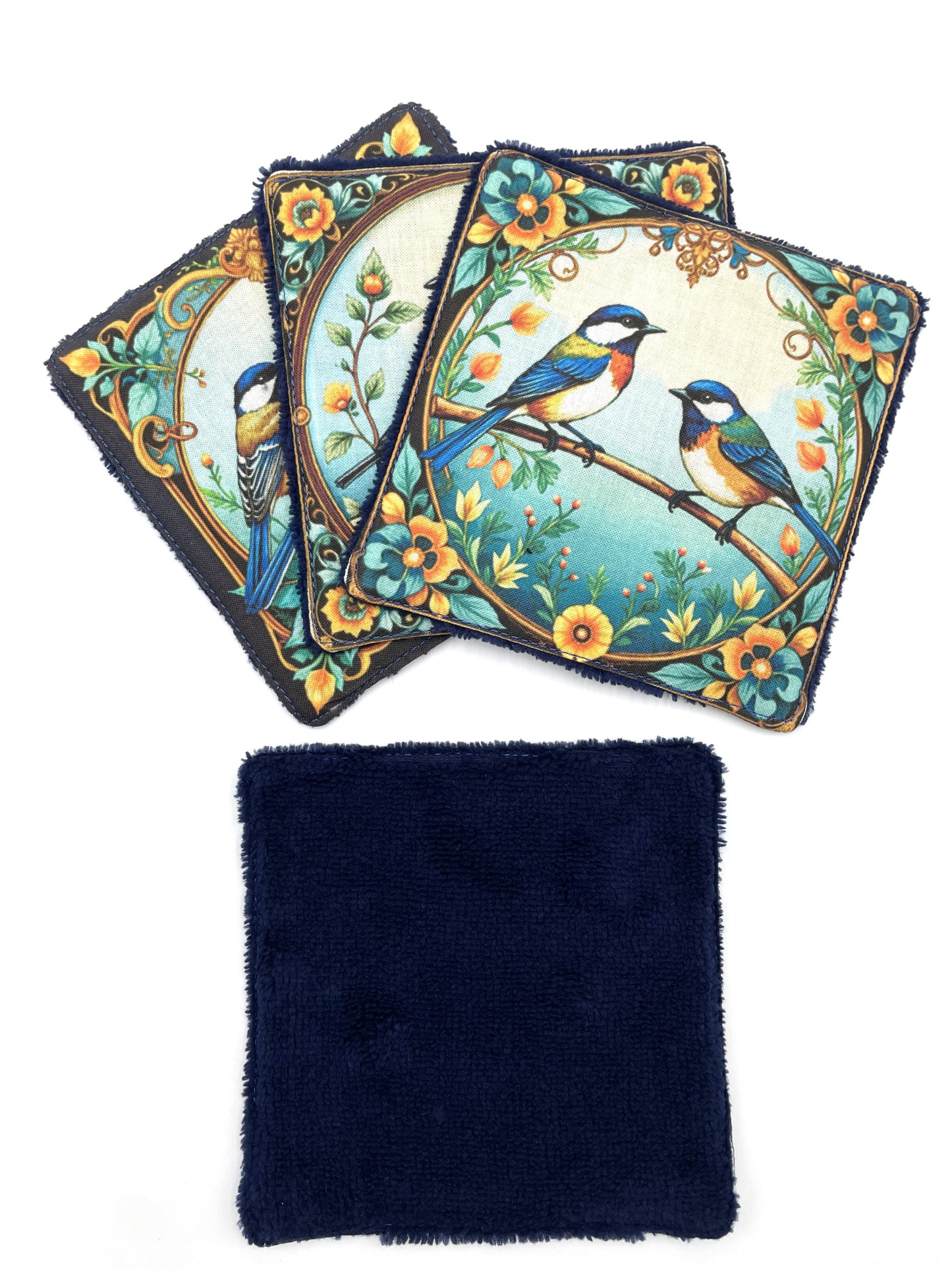 Lot de lingettes - Mésange Marine 1