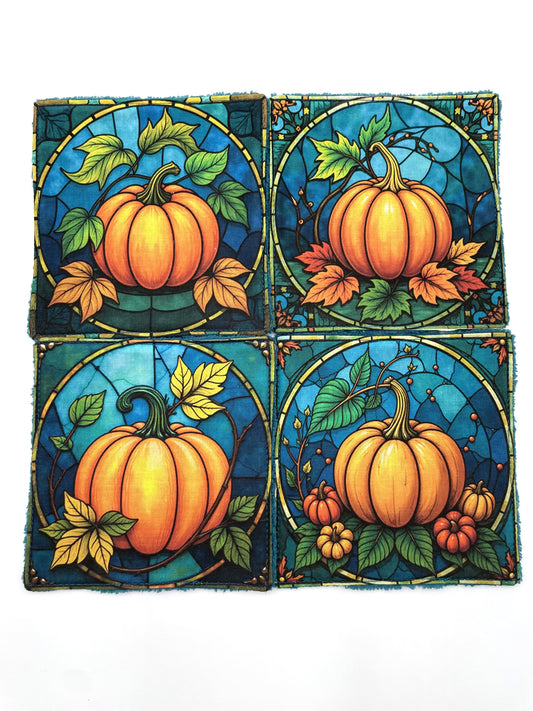 Lot de lingettes - Citrouille Bleu 1