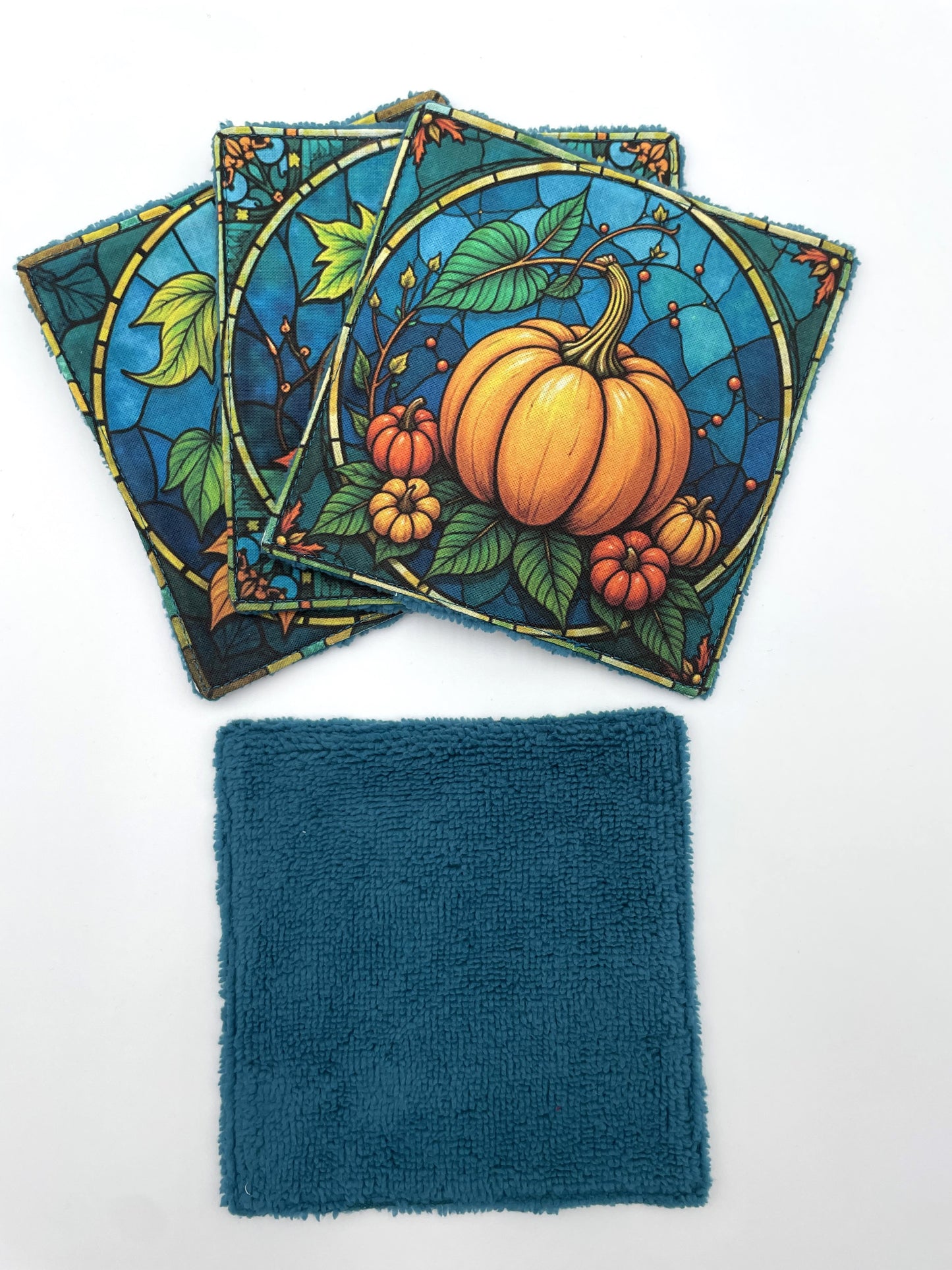 Lot de lingettes - Citrouille Bleu 1