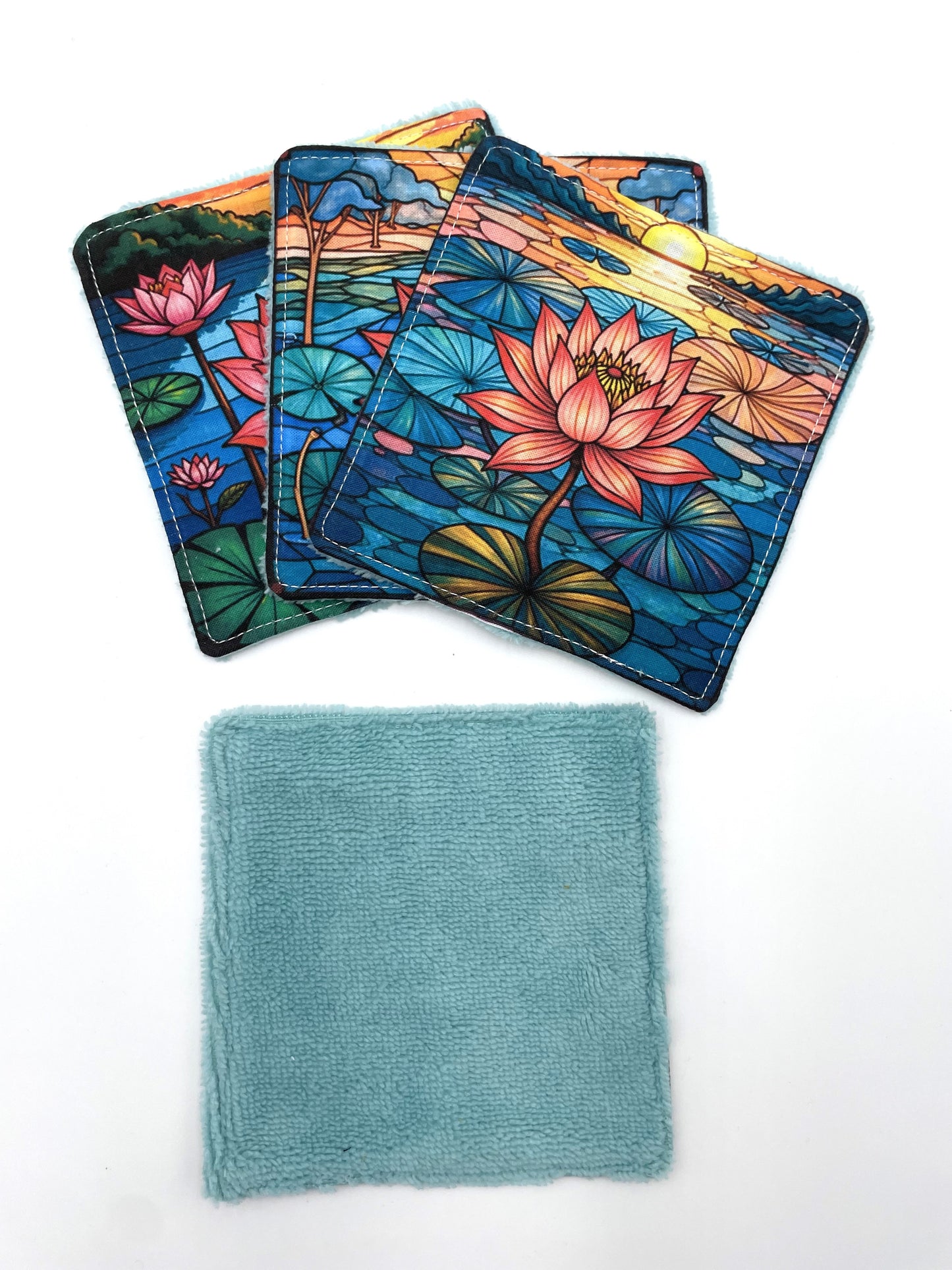Lot de lingettes - Nénuphar Lagon 1