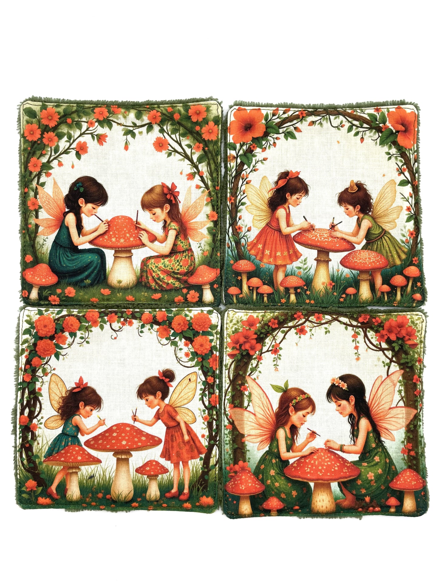 Lot de lingettes - Fées Kaki 1