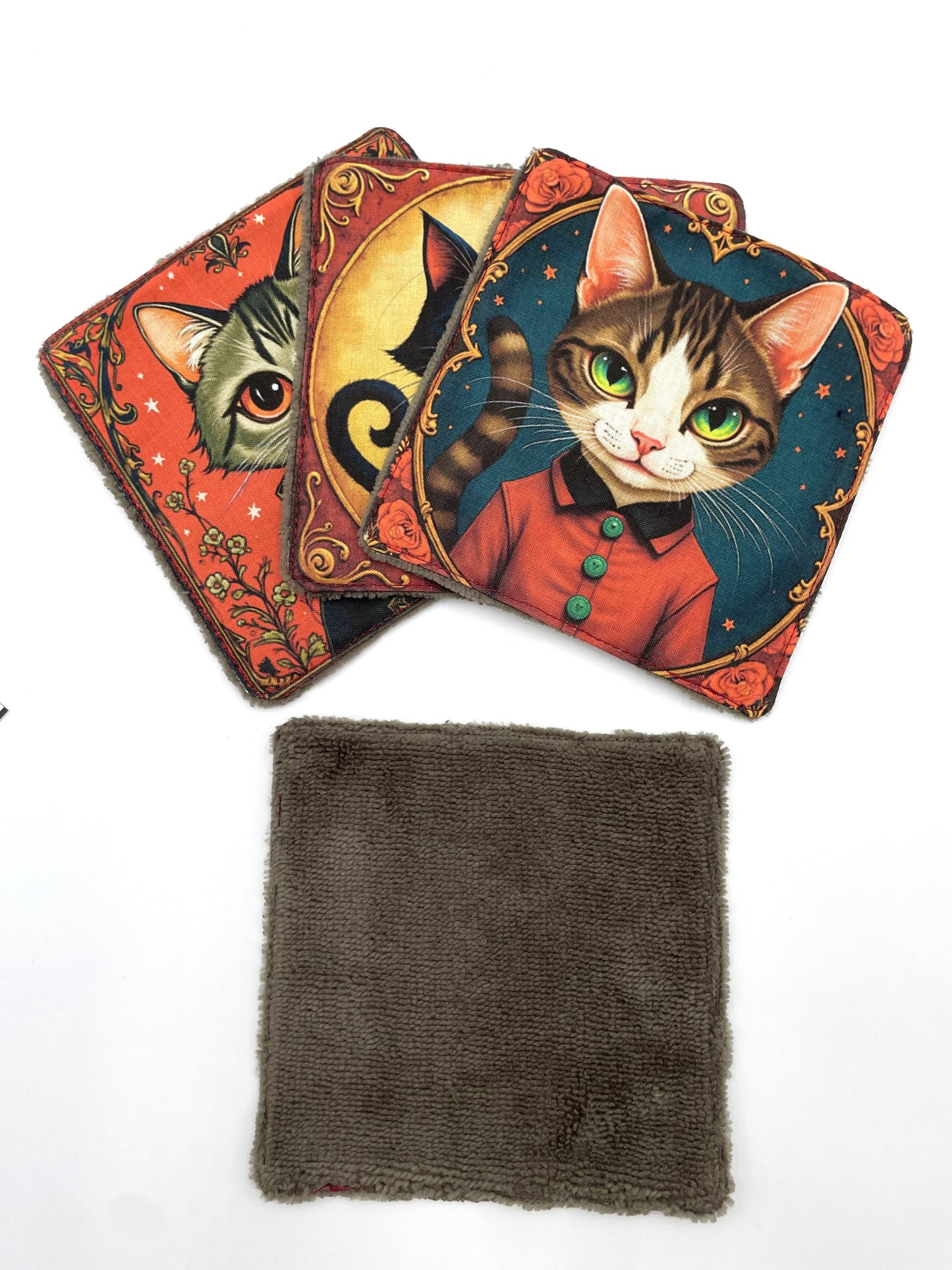 Lot de lingettes - Chat Mystique Taupe 1