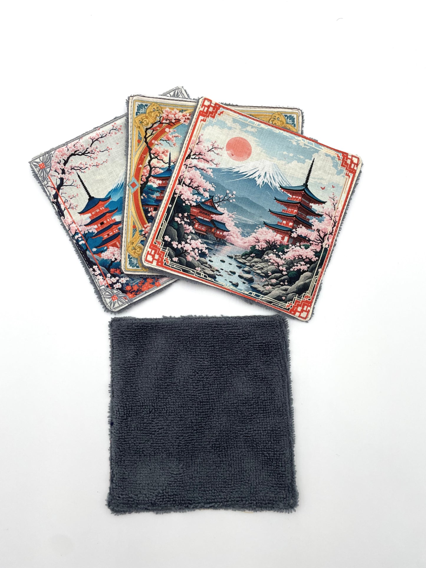 Lot de lingettes - Japon Gris 1