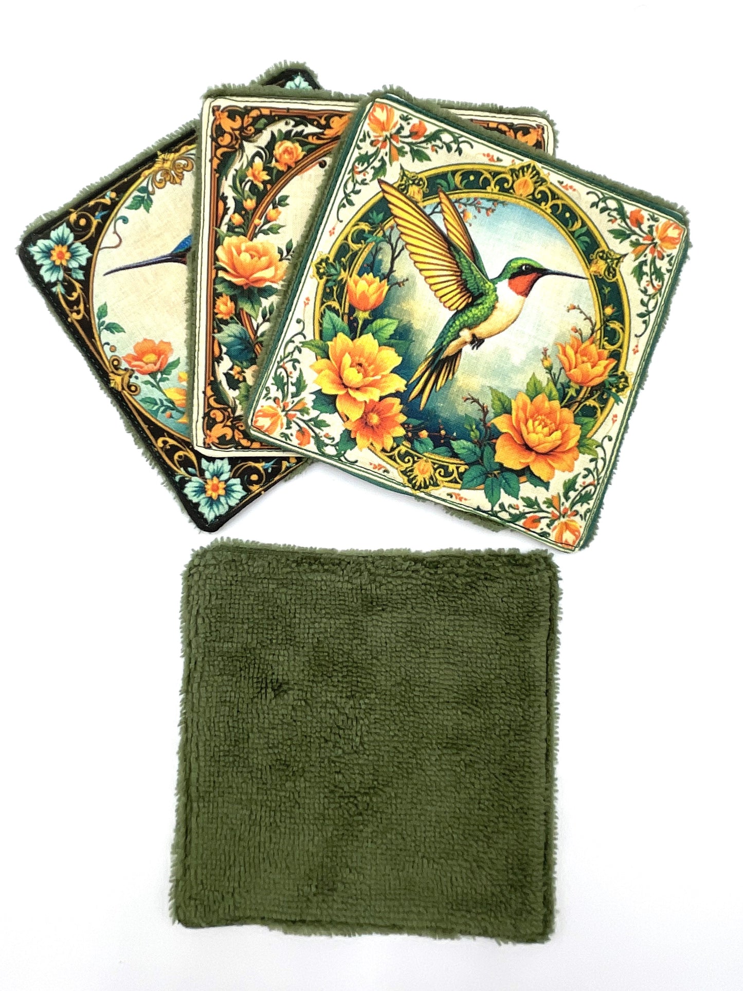 Lot de lingettes - Colibri Kaki 1