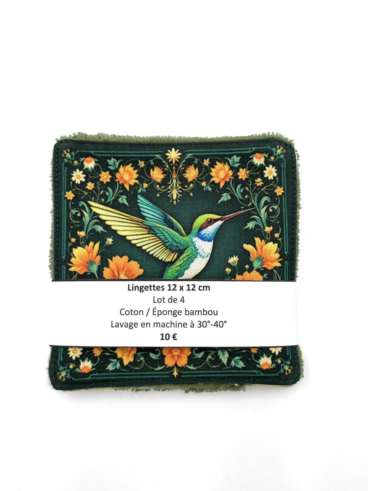 Lot de lingettes - Colibri Kaki 1