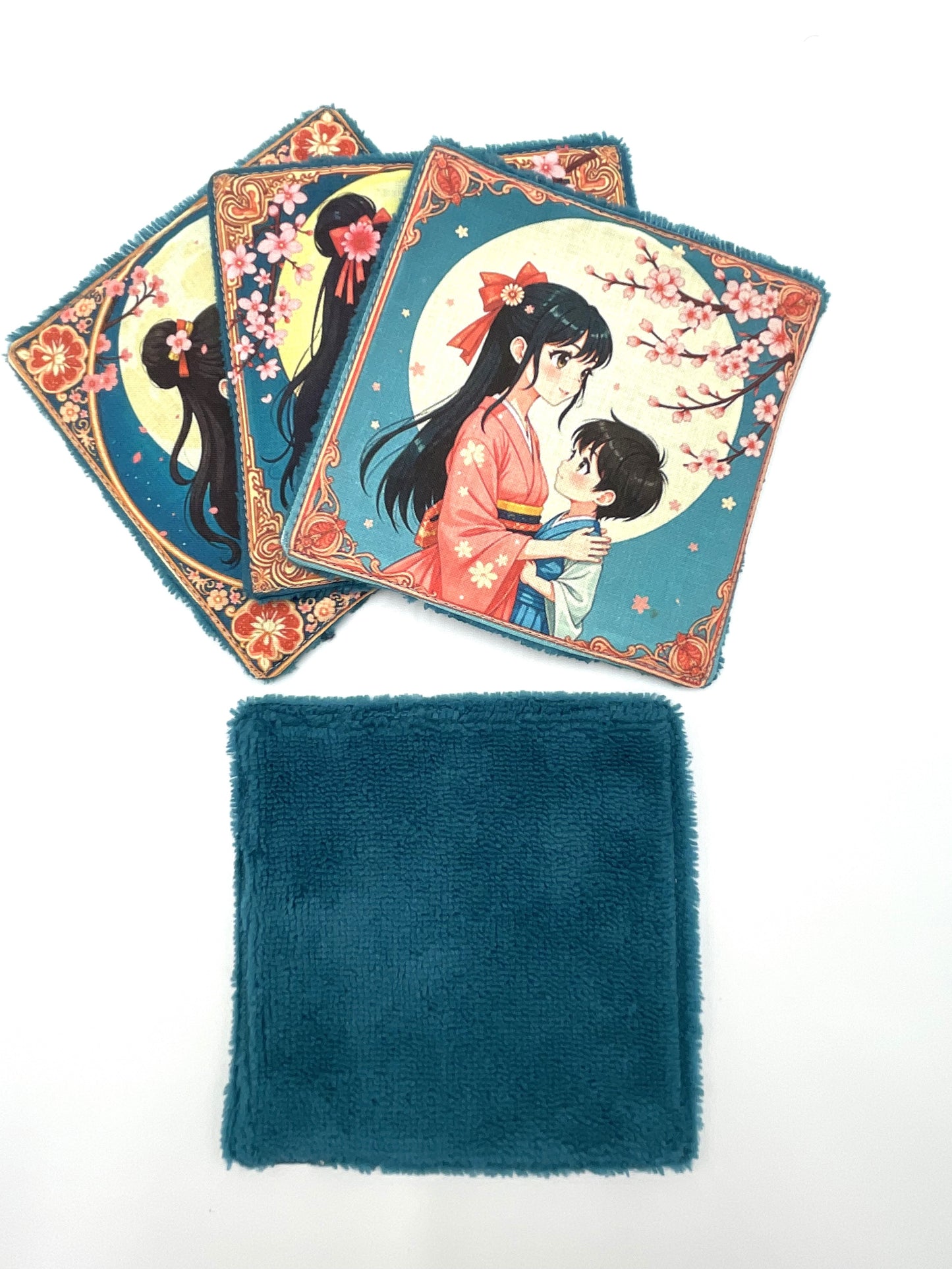 Lot de lingettes - Mère-fils Bleu 1