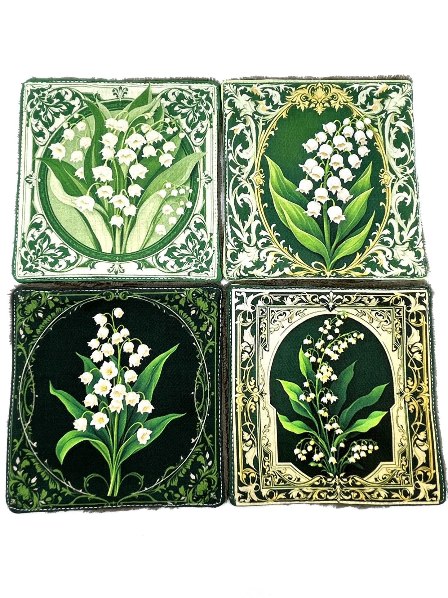 Lot de lingettes - Muguet Taupe 1