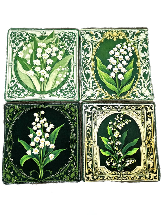 Lot de lingettes - Muguet Taupe 1