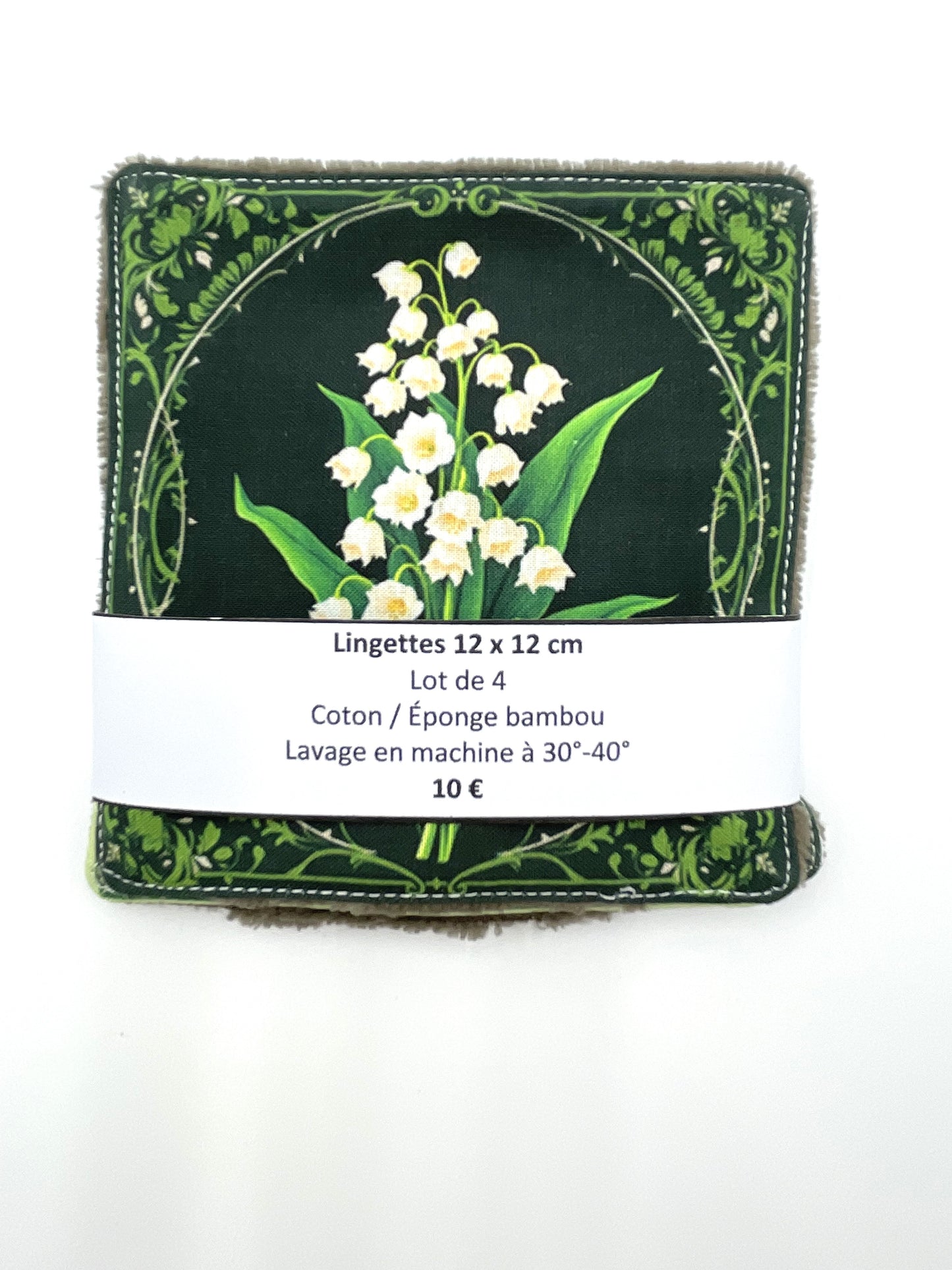 Lot de lingettes - Muguet Taupe 1