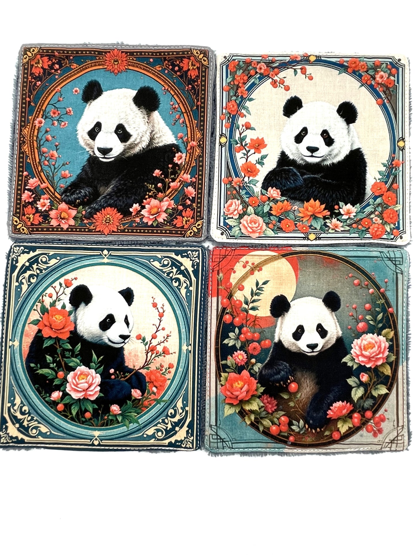 Lot de lingettes - Panda Gris 1
