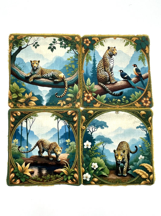 Lot de lingettes - Léopard Jaune 1