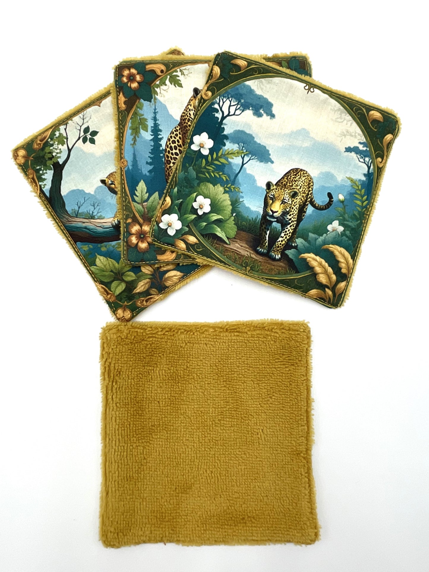 Lot de lingettes - Léopard Jaune 1