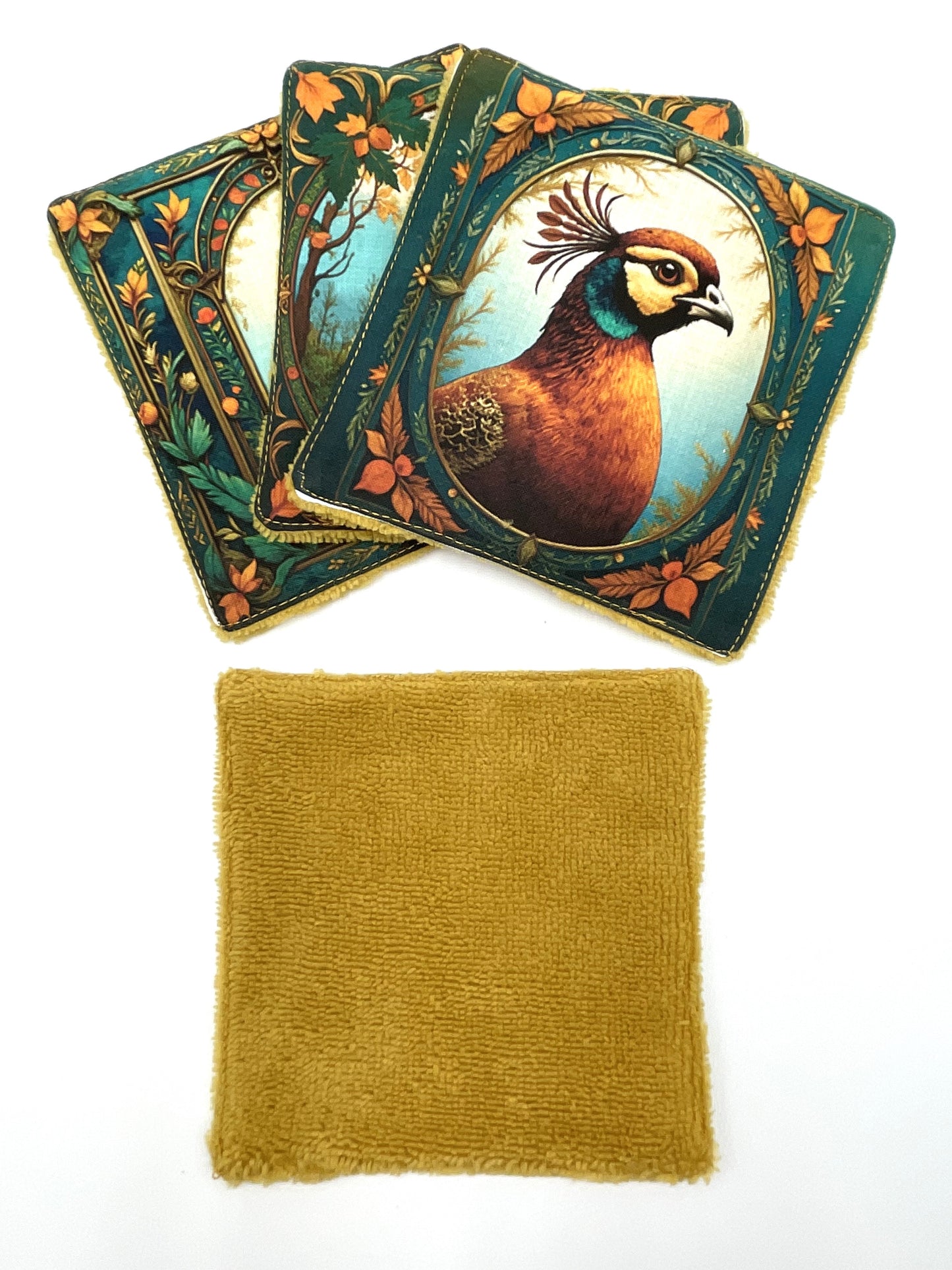 Lot de lingettes - Faisan Jaune 1