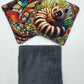 Lot de lingettes - Animaux Vitrail Gris 1