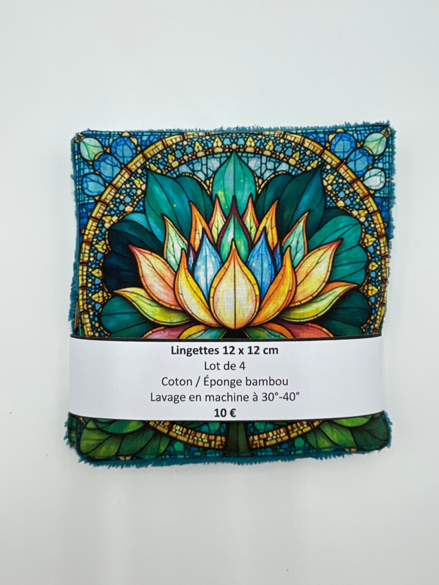 Lot de lingettes - Lotus Vitrail Bleu 1