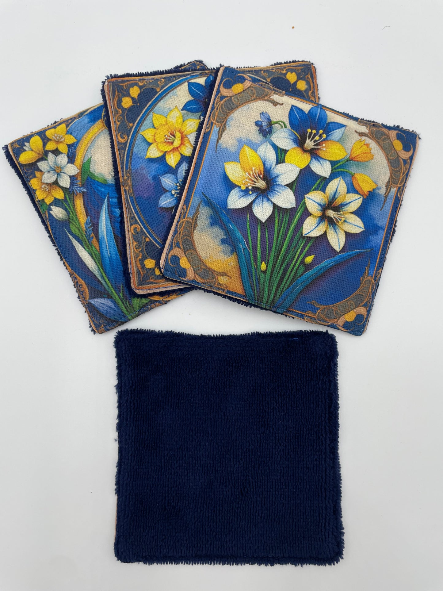 Lot de lingettes - Jonquilles Marine 1