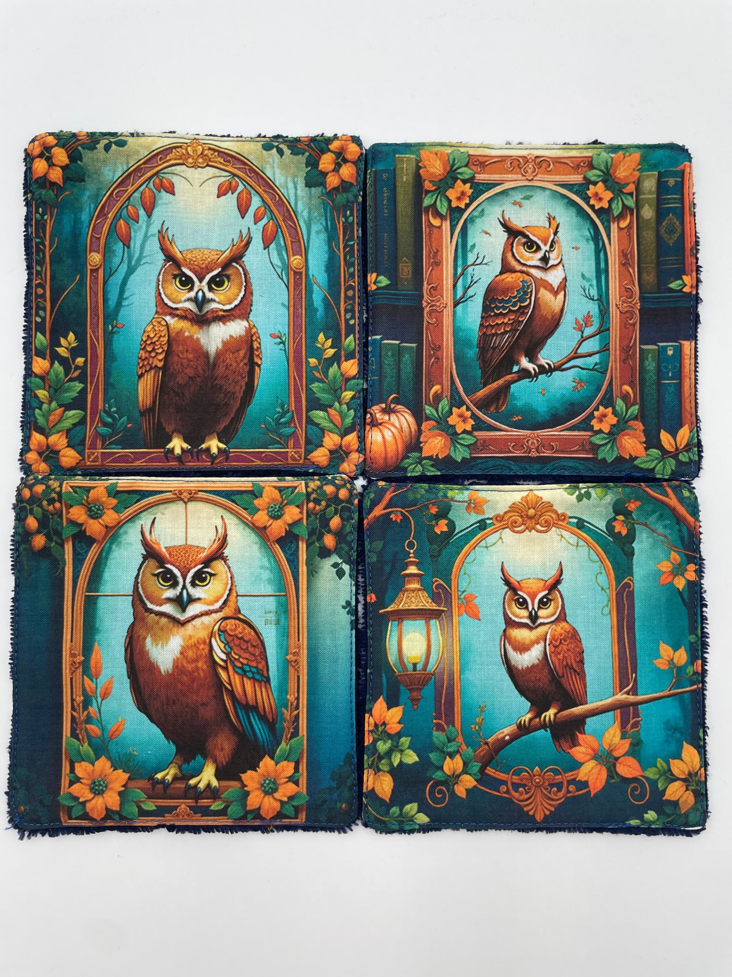Lot de lingettes - Hibou Marine 1