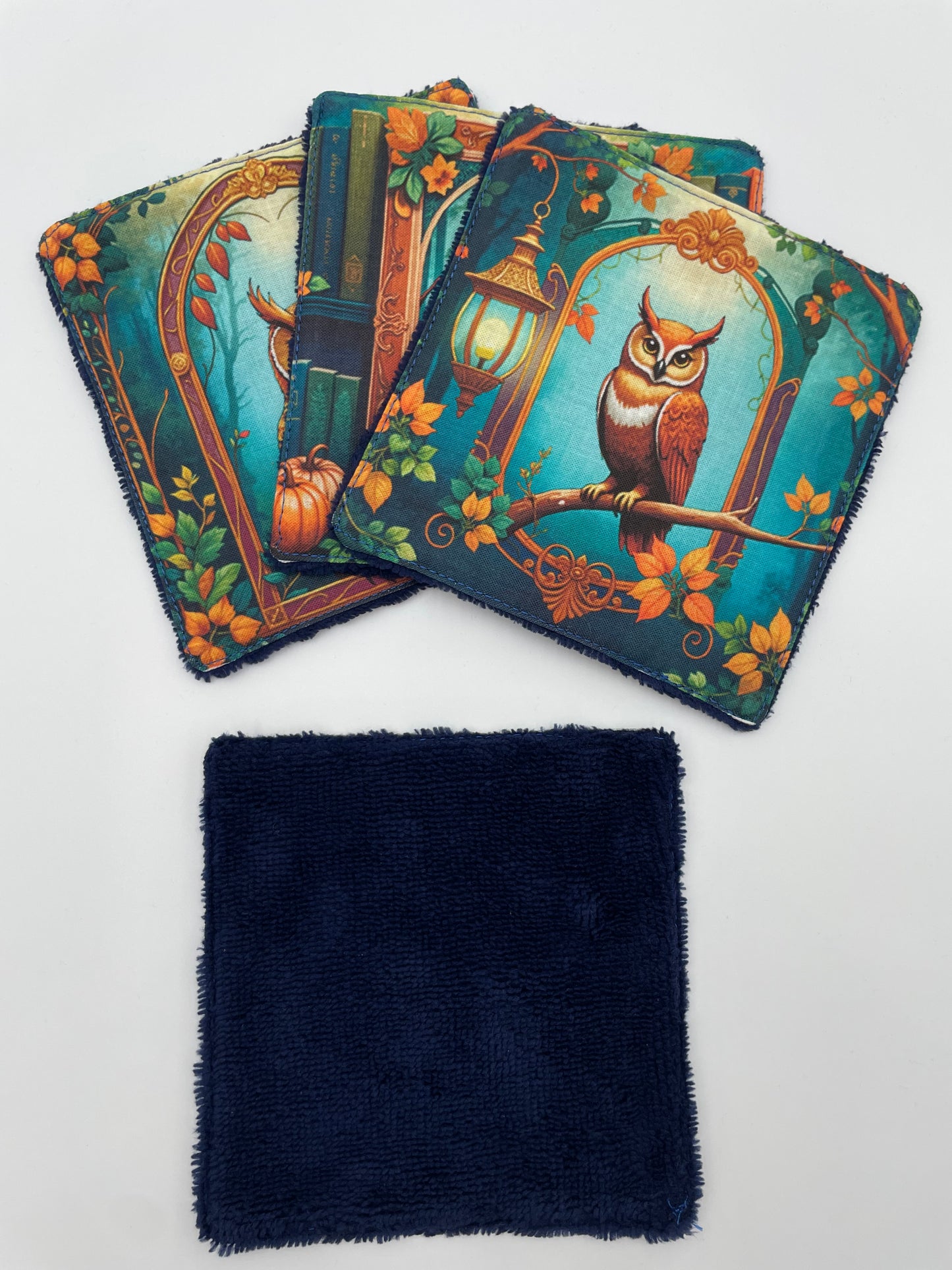 Lot de lingettes - Hibou Marine 1