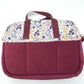 Sac à langer - Prune et Fleurs violettes
