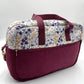 Sac à langer - Prune et Fleurs violettes