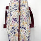 Sac à langer - Prune et Fleurs violettes
