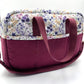 Sac à langer - Prune et Fleurs violettes